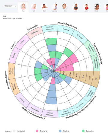 Daily Connect - EYFS Wheel Assessment Report